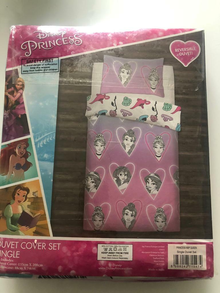 Disney Princess Single Duvet Set