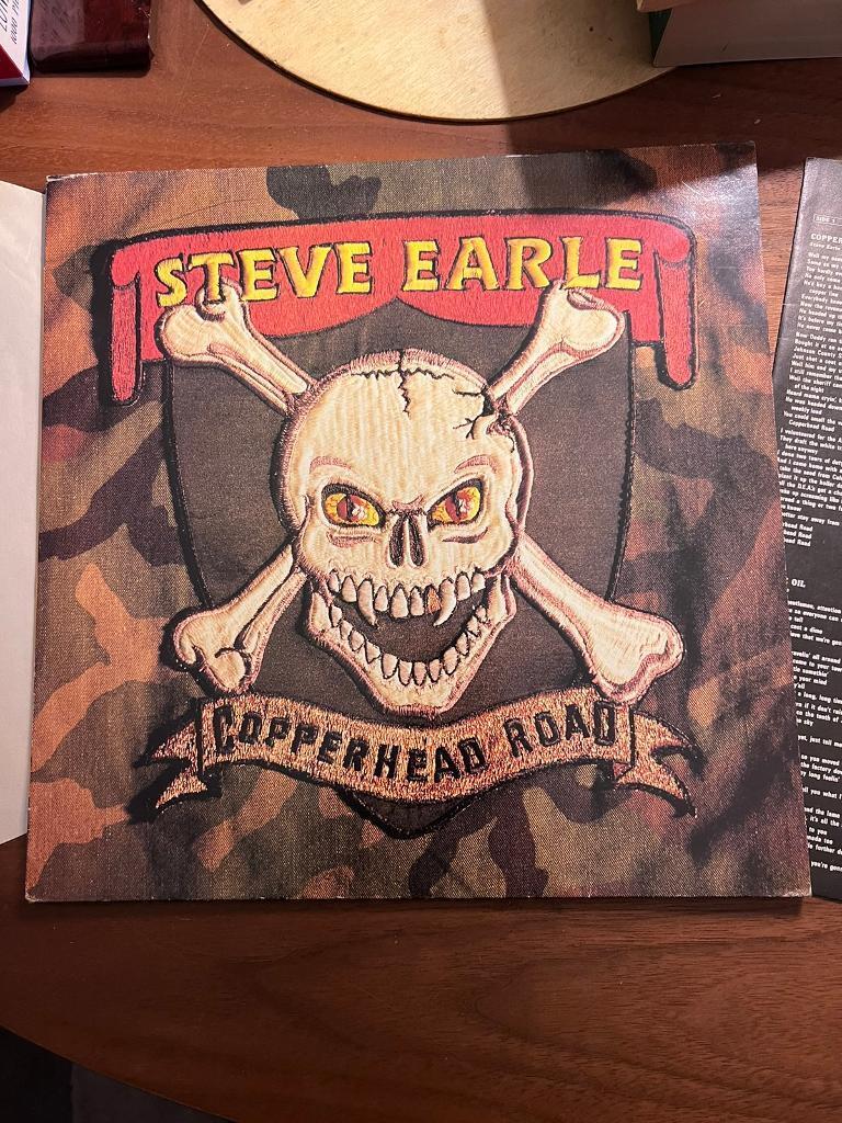 Steve Earle-vinyl record 