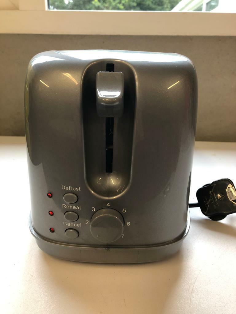 Asda toaster grey s/steel.