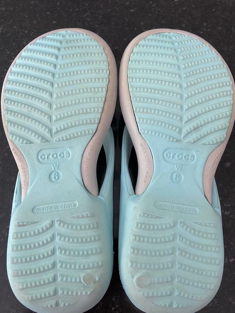 Ladies light crocs size 4 UK