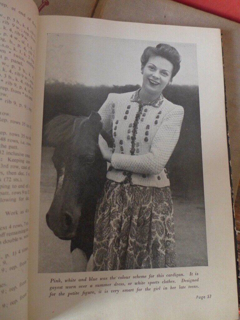 Four VINTAGE KNITTING BOOKS published in the 1940s. See below titles and details. The four for £25.