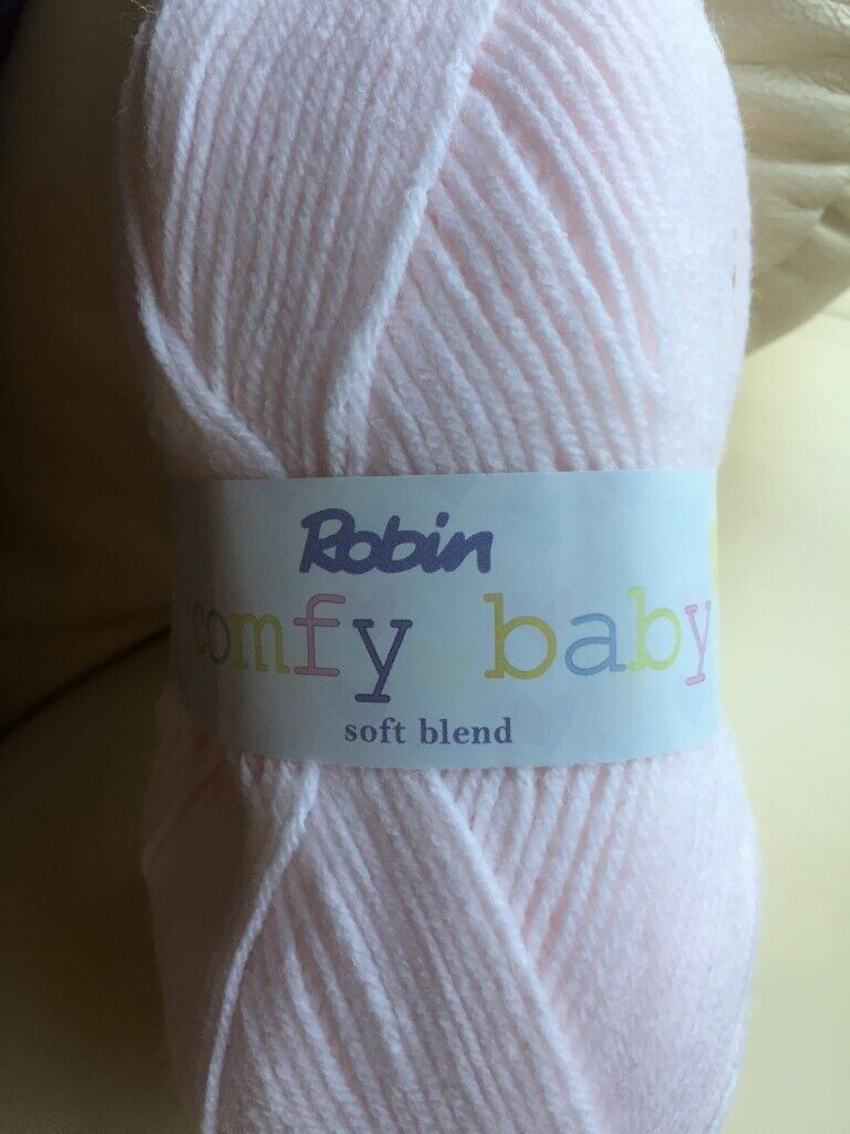 5 X100G BALLS ROBIN COMFY BABY SOFT BLEND DOUBLE  KNITTING WOOL YARN GREEN SHADE 4065,