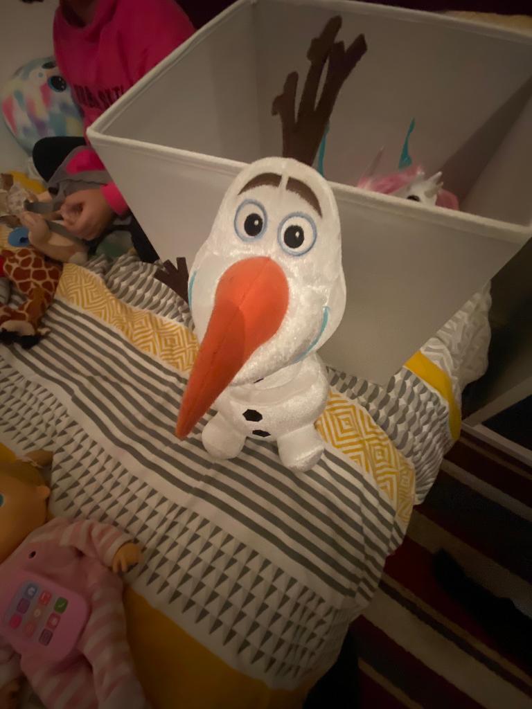 Spider man cuddly soft toy & talking Olaf 
