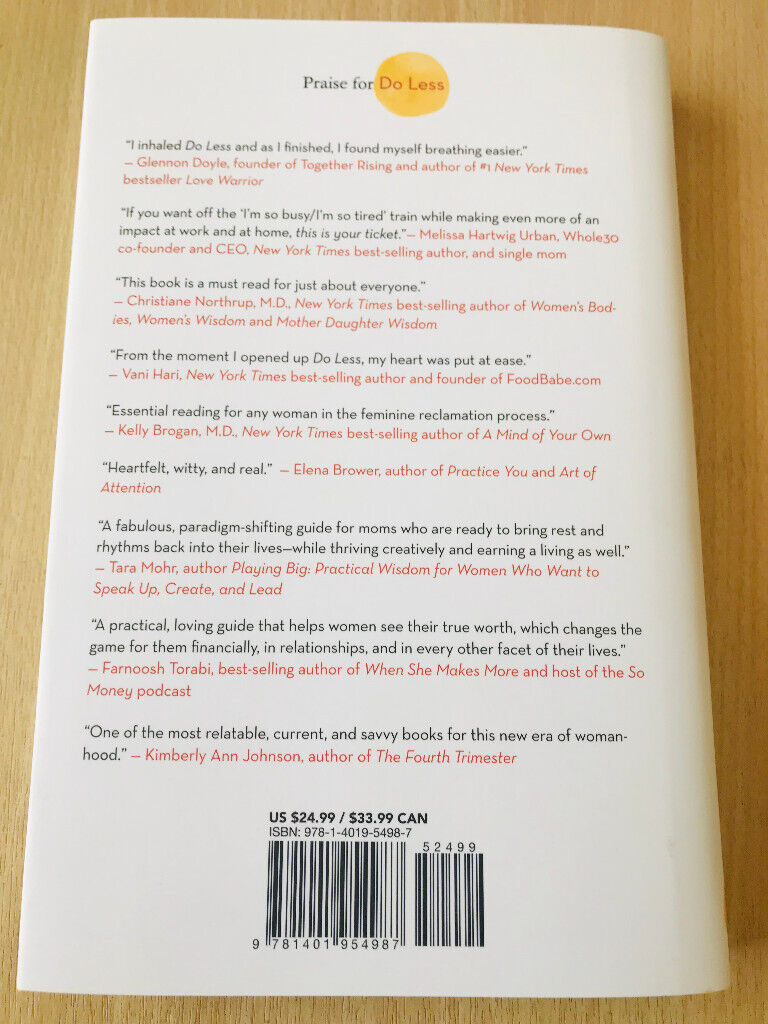 Do Less: A Revolutionary Approach to Time and Energy Management for Busy Moms by Kate Northrup- Book