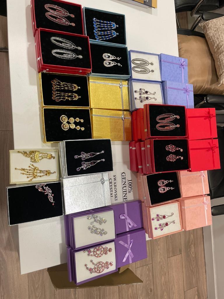 Job lot Swarovski style fashion costume  Jewellery  