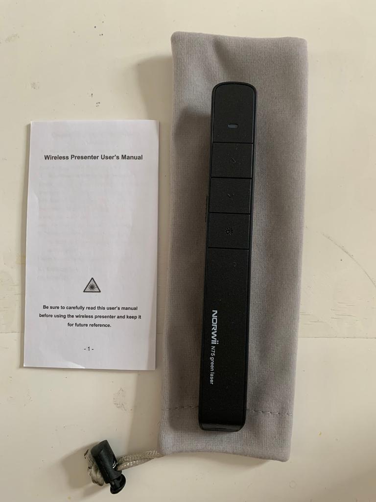 image for Norwii N79 green laser and wireless rechargeable presenter