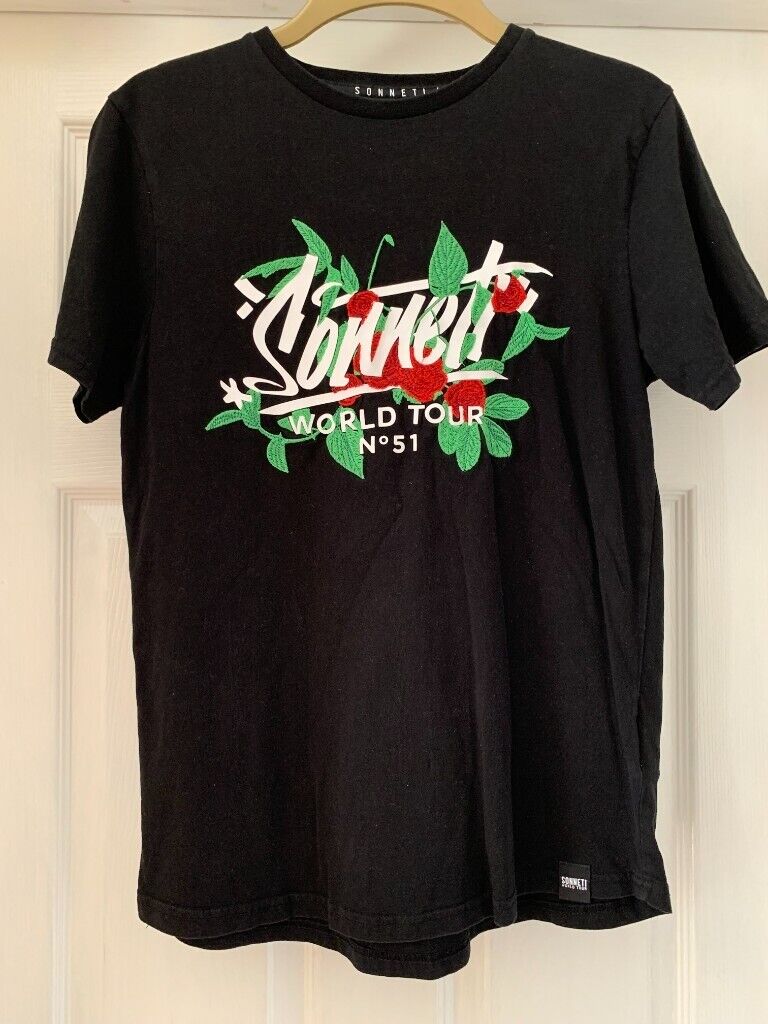 Black Sonneti World Tour T Shirt Age 13-15 Years IP1 | in Ipswich, Suffolk  | Gumtree