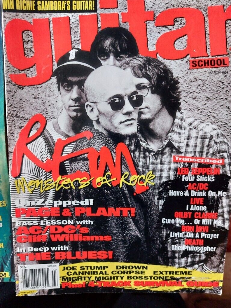 Guitar School magazines the 6 issues from 1995