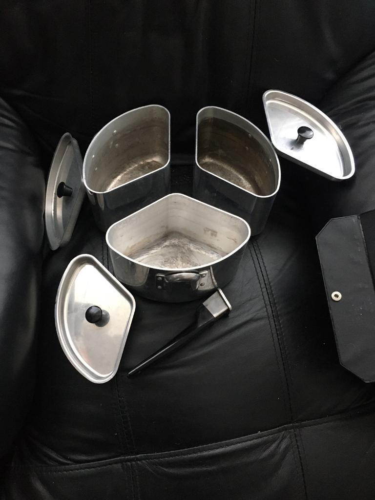 Vintage triple pan set