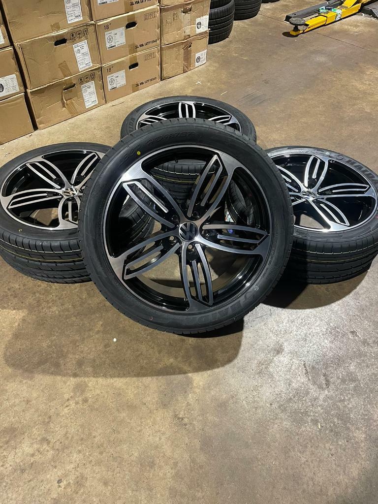 Brand new set of 20” Fantom B/P alloy wheels and tyres Vw T5 T6 Transporter 