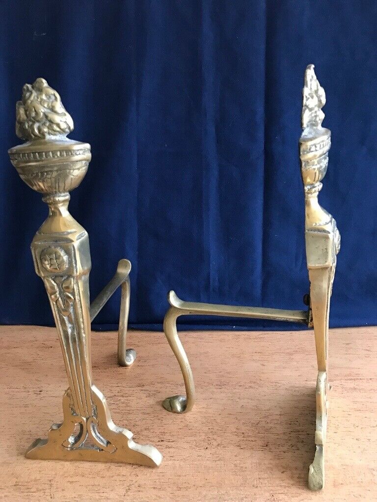 Antique Brass Fireplace Companion Set