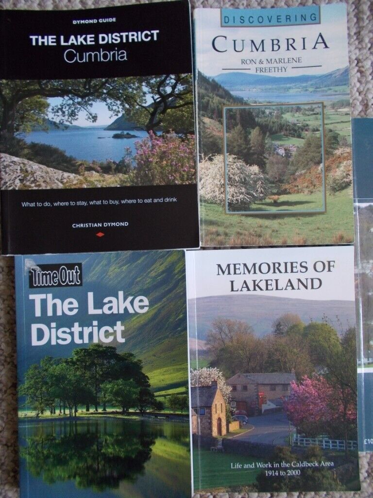 12 Books Hiking Tour Guides Cumbria Lakeland Hadrians Wall 