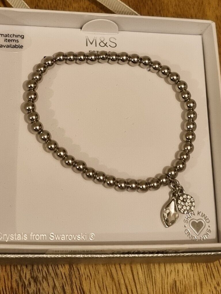 M&S Charm Bracelet with Swarovski® Crystals