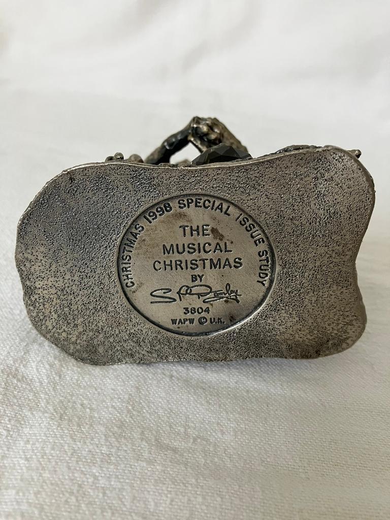 Myth and Magic Tudor Mint Pewter Dragon Collectable Sculpture THE MUSICAL CHRISTMAS 