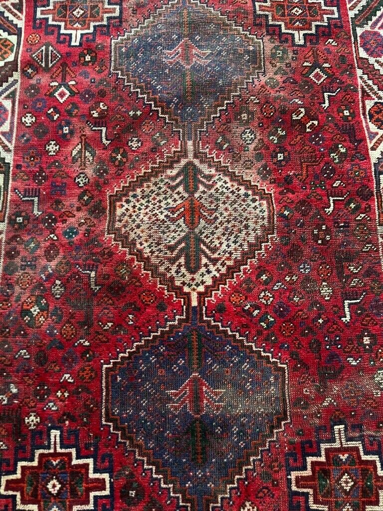 PERSIAN HANDWOVEN SHRIAZ WOOL  RUG