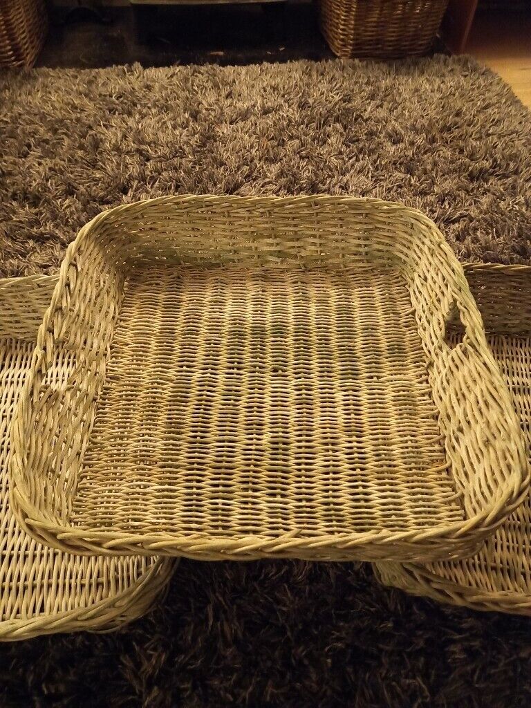 Set of 3 Baskets - each 21" square