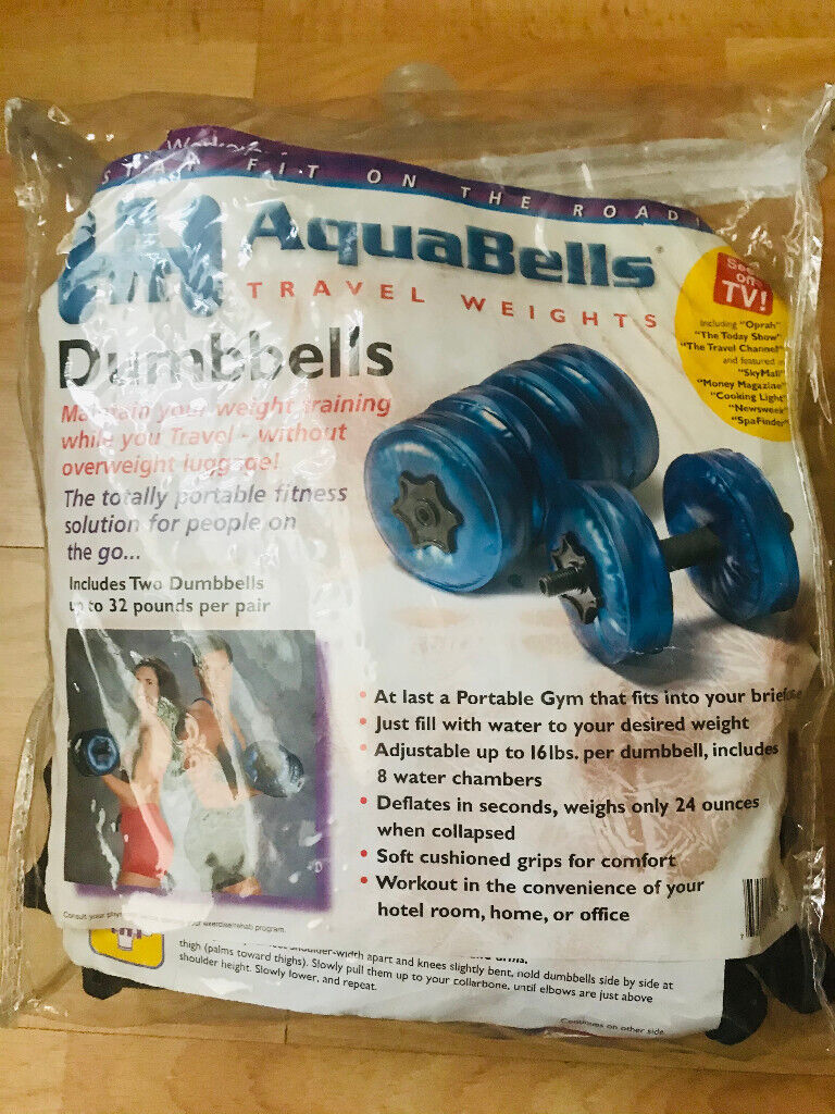 AquaBells Combo Set - Dumbbells and Ankle Weights Travel Weights Set