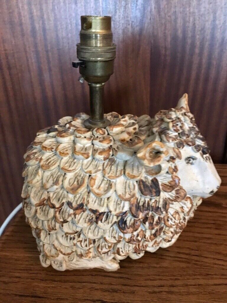 image for Hand Made in Wales Pottery Sheep Lamp