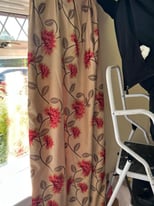 Floral pattern curtains