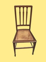 Antique Lightweight Cane Base Bedroom Chair