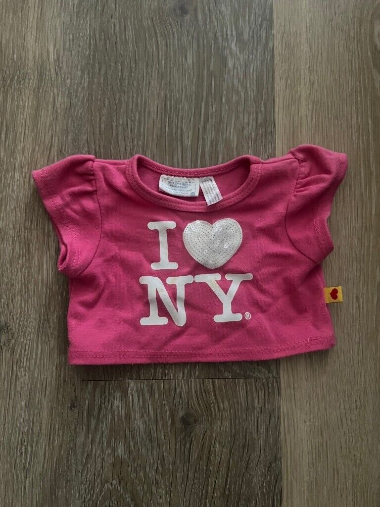 Build-A-Bear, I love New York, clothing top for your bear.