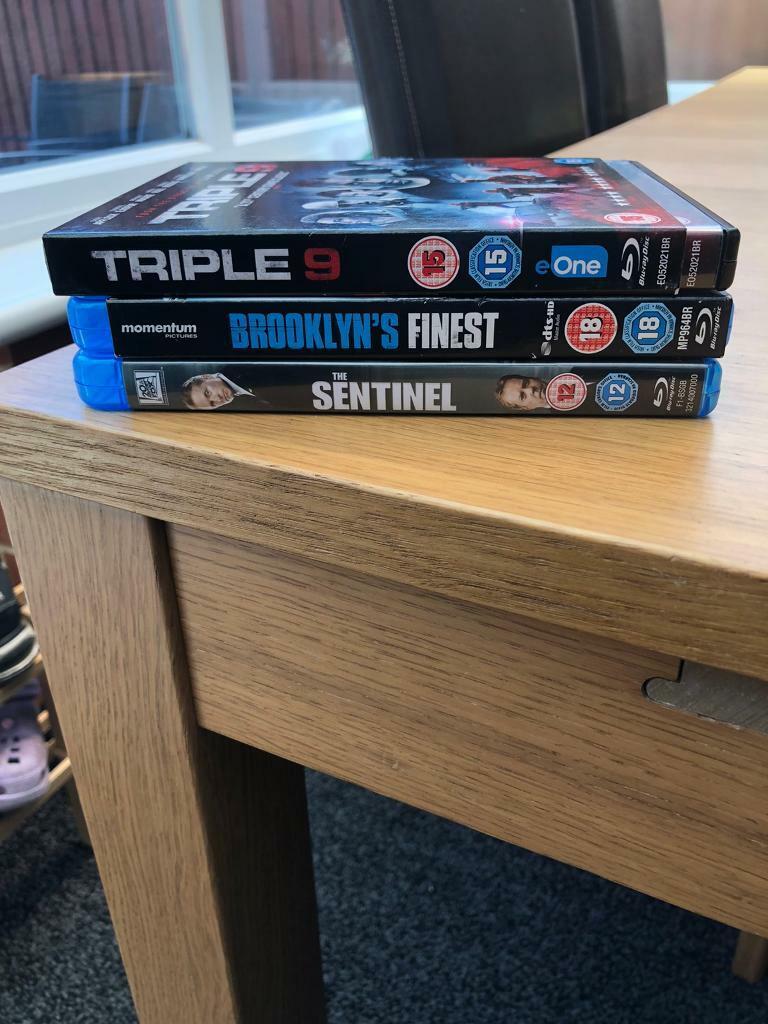 Various Blu-Ray films X 3 (age rating 12, 15 and 18)