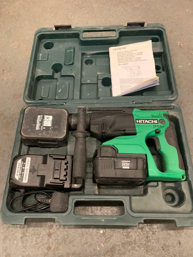 image for HITACHI DH24DVC 24V SDS CORDLESS DRILL