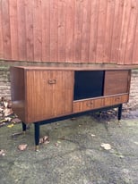 Vintage Mid Century Modern ‘Black and Tola’ Sideboard by G Plan 1960s E Gomme