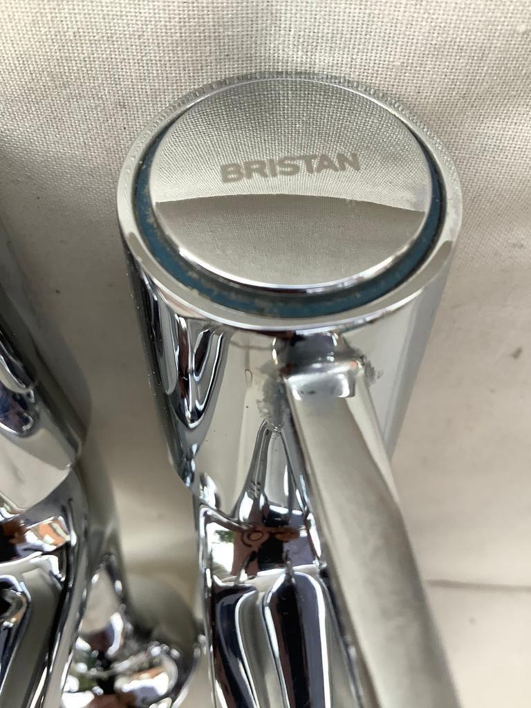 Bristan Value Lever High Neck Pillar Kitchen Taps 