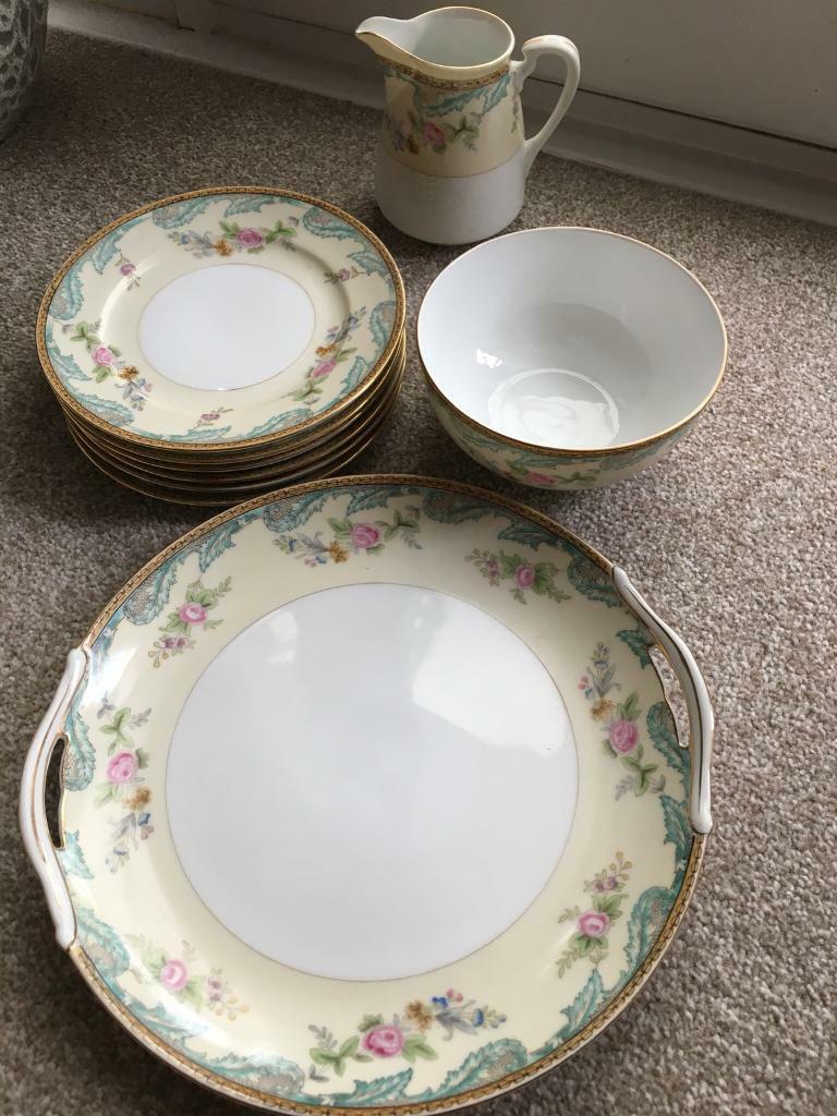 Noritake vintage 21 piece porcelain tea set - PRICE REDUCED