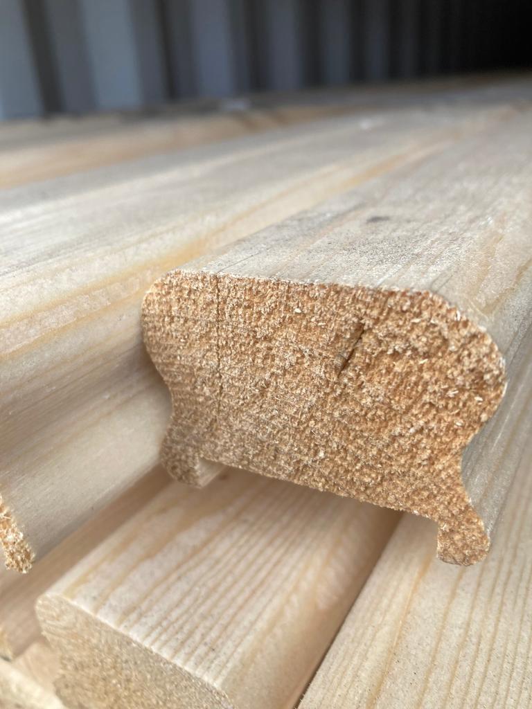 New timber handrail 3.6 metres long 