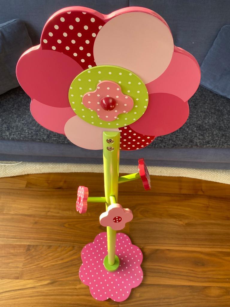 Beautiful coat / clothes stand in pink and green 