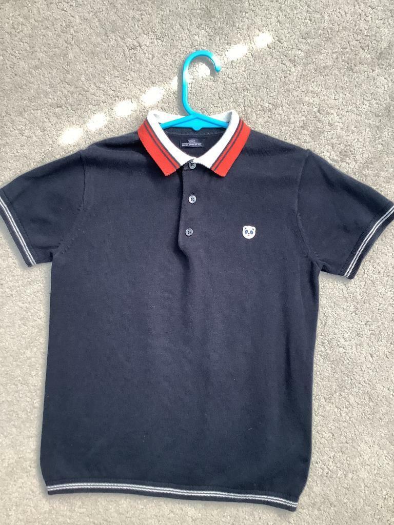 image for Boys Next Blue Polo Top Size 5-6 Years