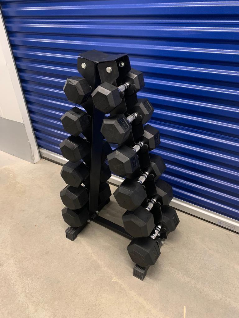 image for 5kg-20kg Hex Dumbbell With 6 Pair Rack 