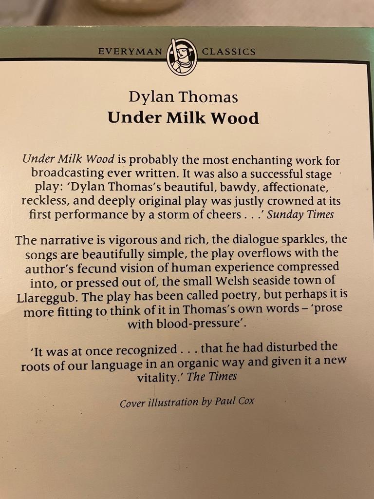 Books- Under Milk Wood buy Dylan Thomas