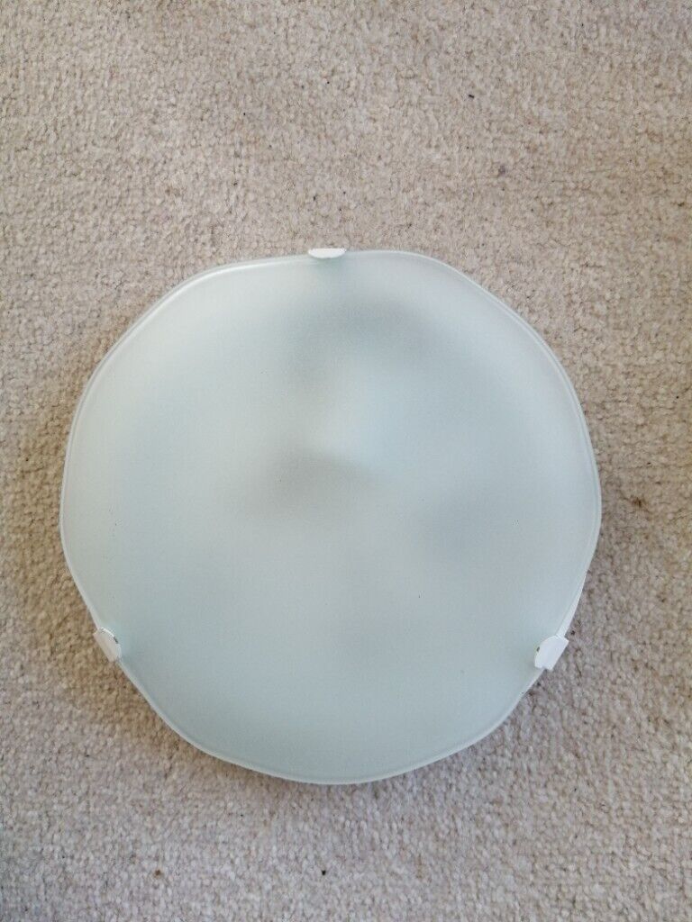 Circle white fitted ceiling light