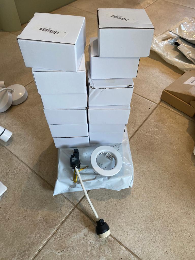 image for LED ceiling downlight spotlight angle recessed GU10 fittings