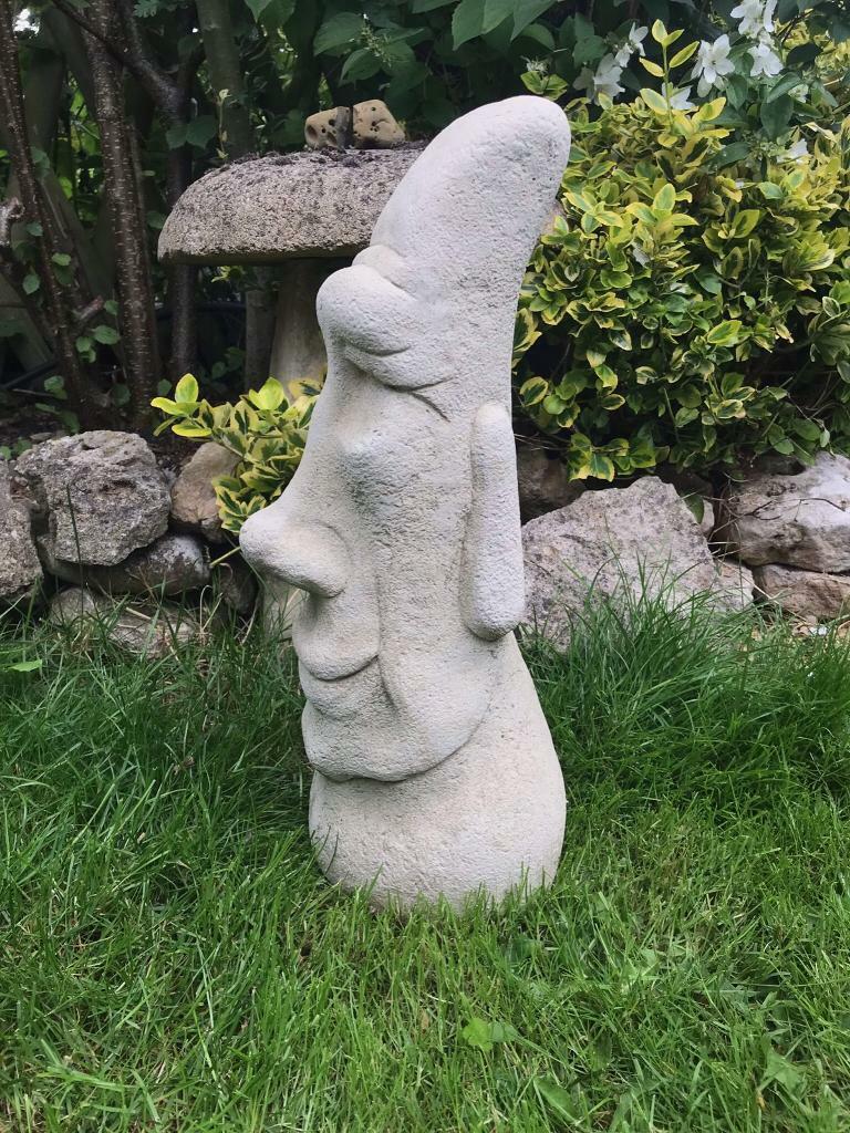 Easter Island Moai Head 20” Tall Handmade £24
