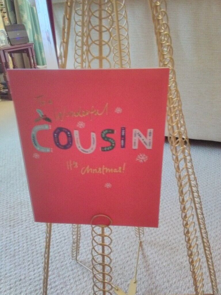 Christmas card holder/display unit