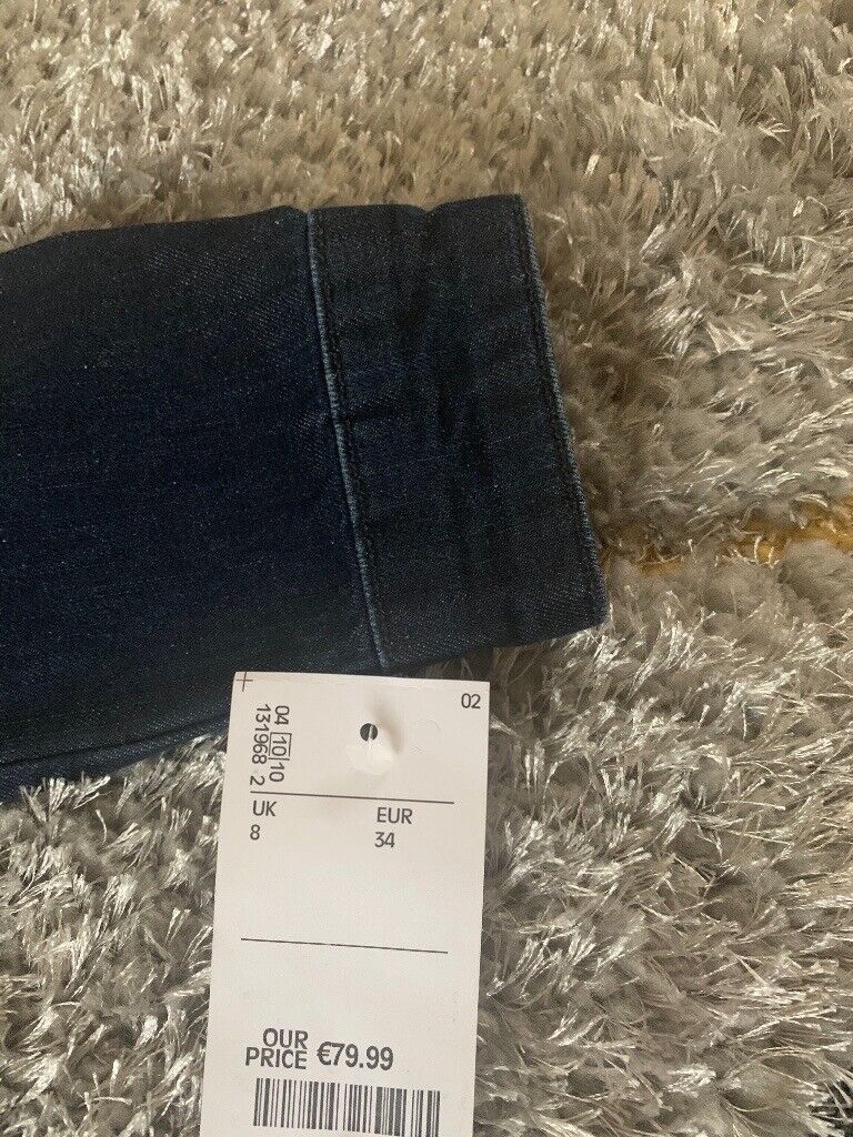 Women’s SCEE denim look jacket size 8 new with tags