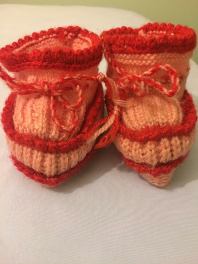 image for HANDMADE BABY BOOTIES.