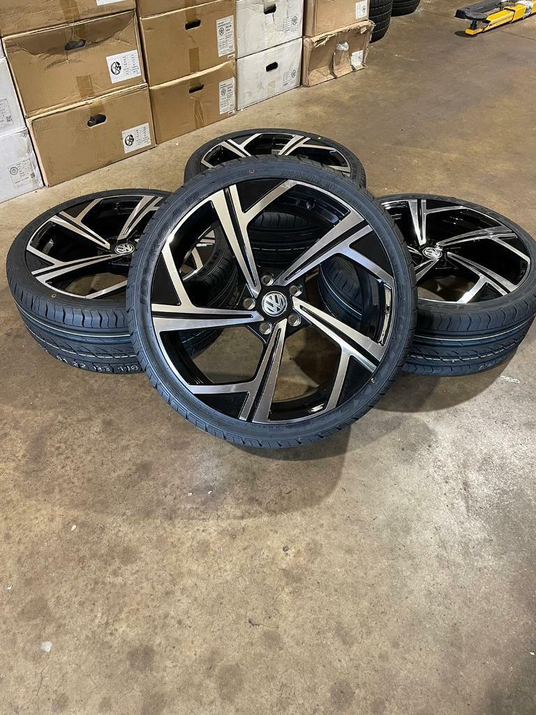 Brand new set 19” alloy wheels and tyres Vw 