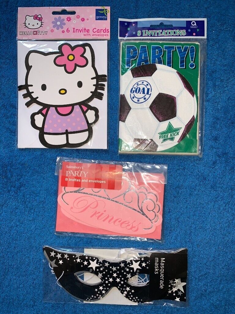 image for Bundle of New Party Invitations & Masquerade Masks IP1