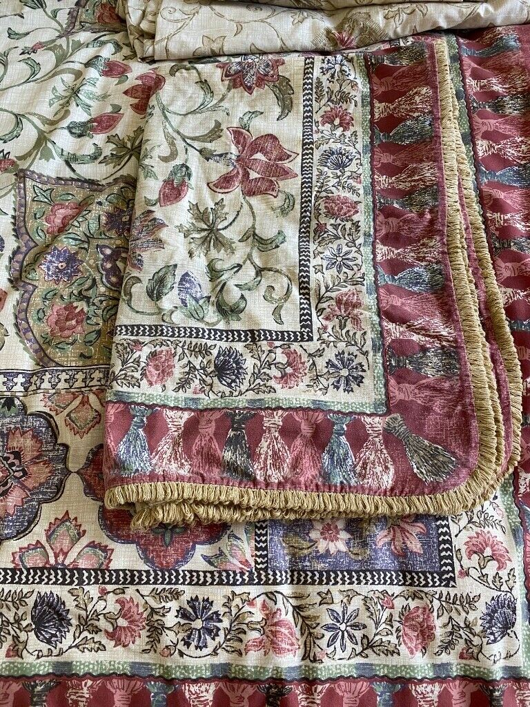 DORMA KALAMKARI, V&A COLLECTION, SINGLE DUVET, COVER, CURTAINS,PILLOW CASES, WALLPAPER BORDERS.ETC