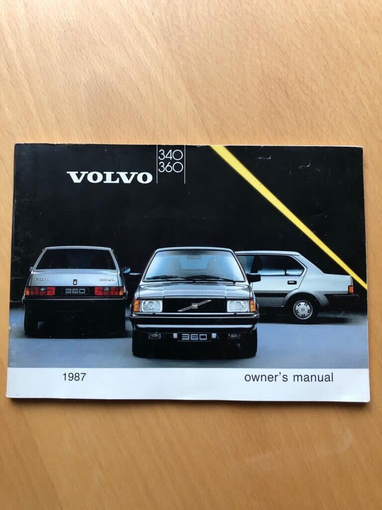 image for Volvo 340 360 Owner Manual Handbook 1987 Petrol And Diesel