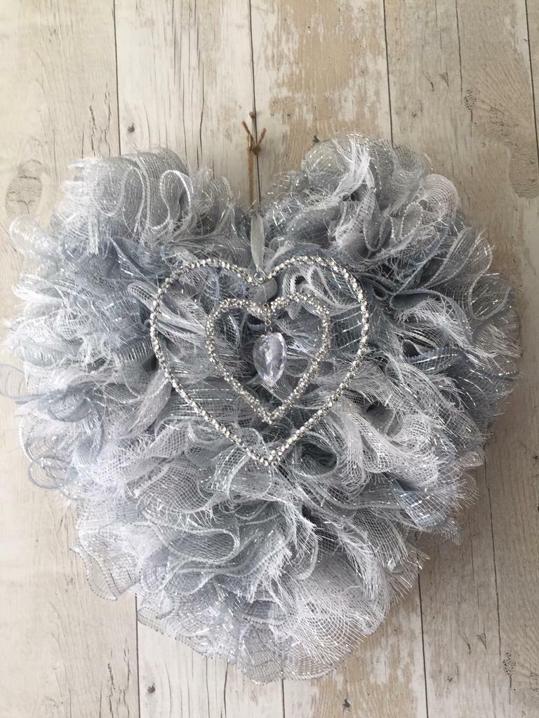Valentine’s Day silver heart reduce to clear 