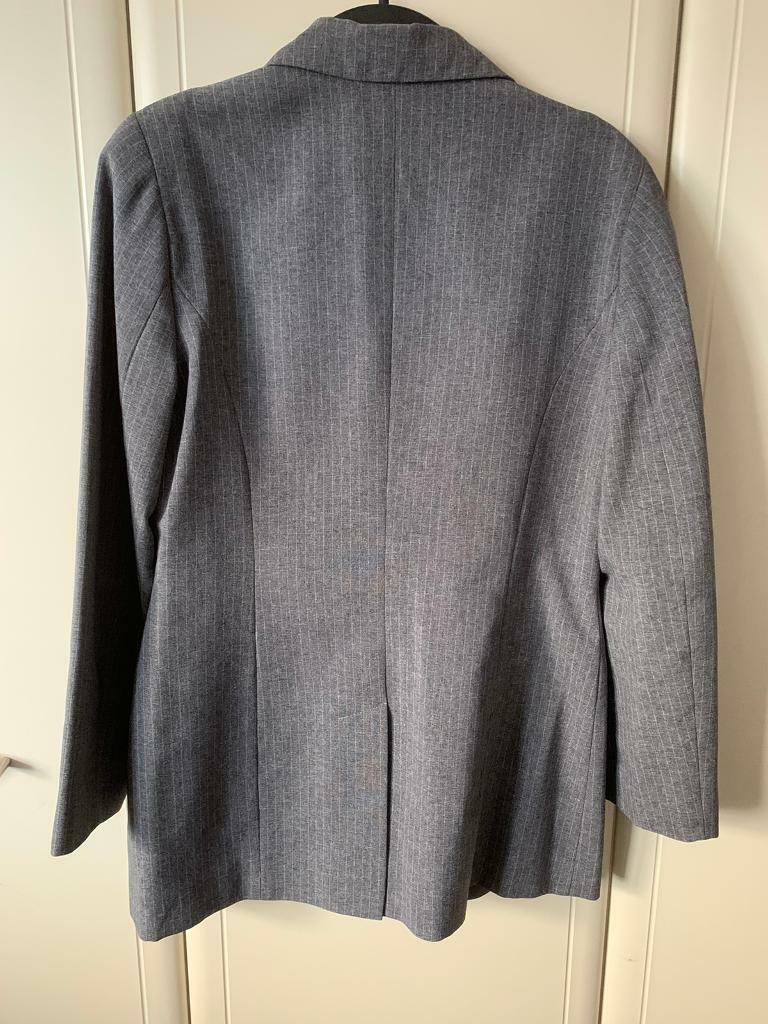 Vintage Jacket (Grey with thin white stripes) 