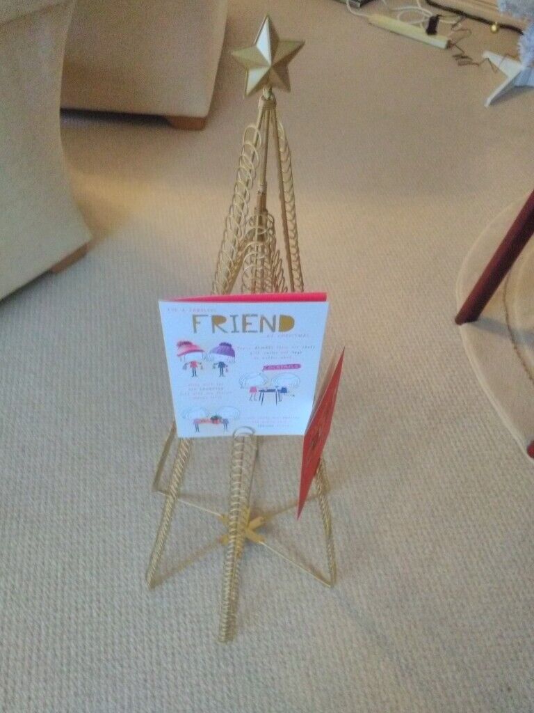 Christmas card holder/display unit