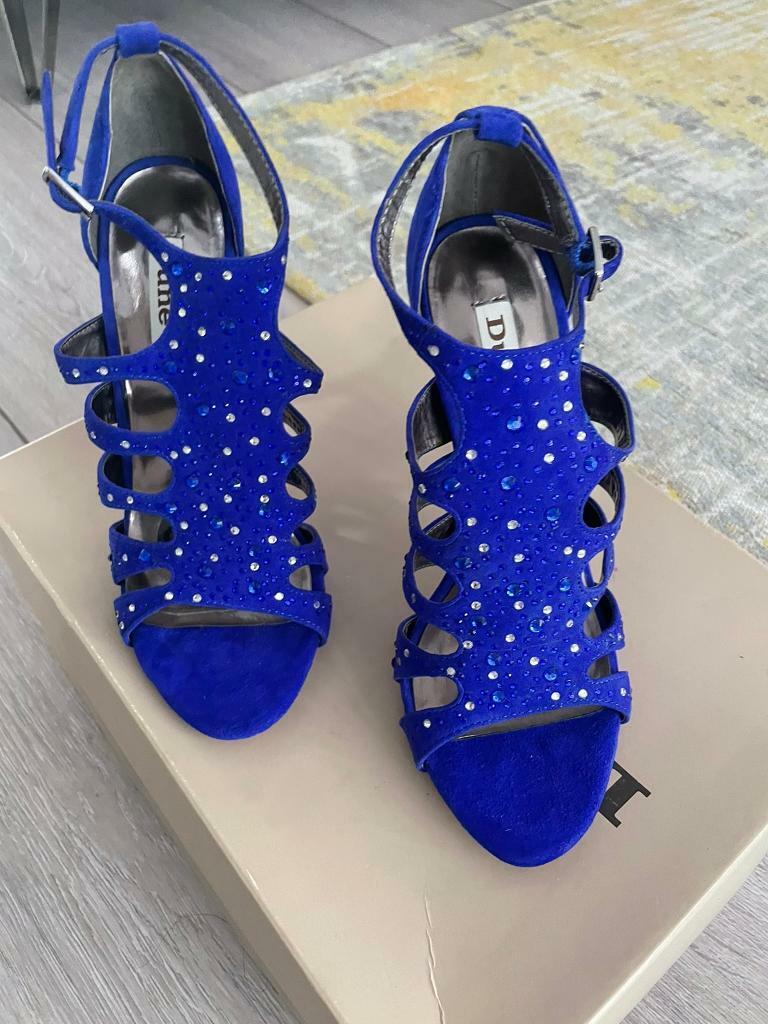 *Brand New* Dune Blue - Suede Diamanté Sandal