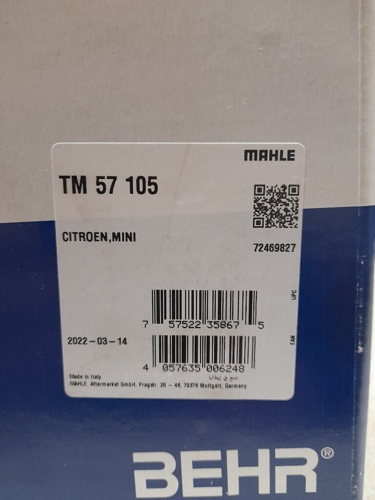 ENGINE COOLANT THERMOSTAT FOR PEUGEOT/CITROEN/MINI 